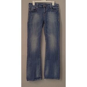 CELLO Women's Med Wash Jeans Boot Cut Pants Size 15 Y2K